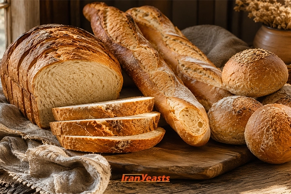 انواع نان قابل تهیه با این خمیر پایه
