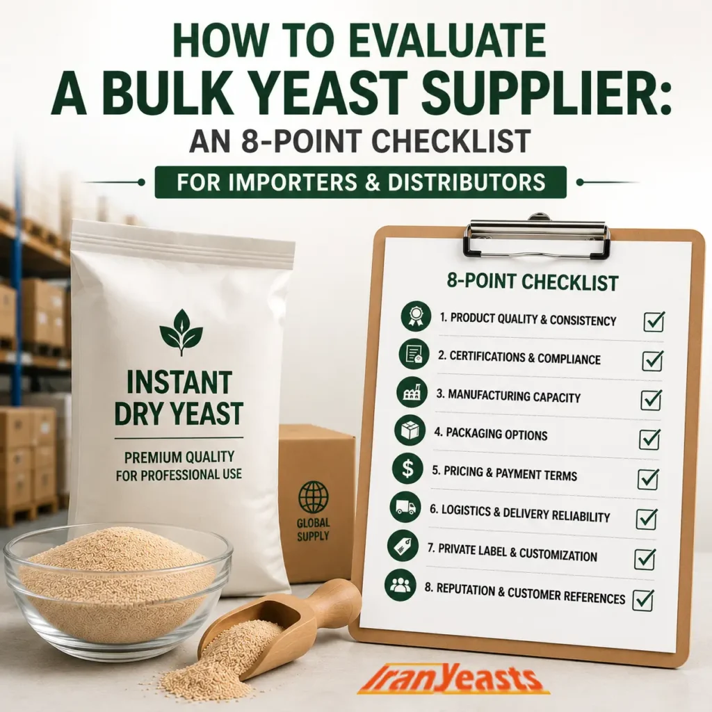 how to evaluate a bulk yeast supplier