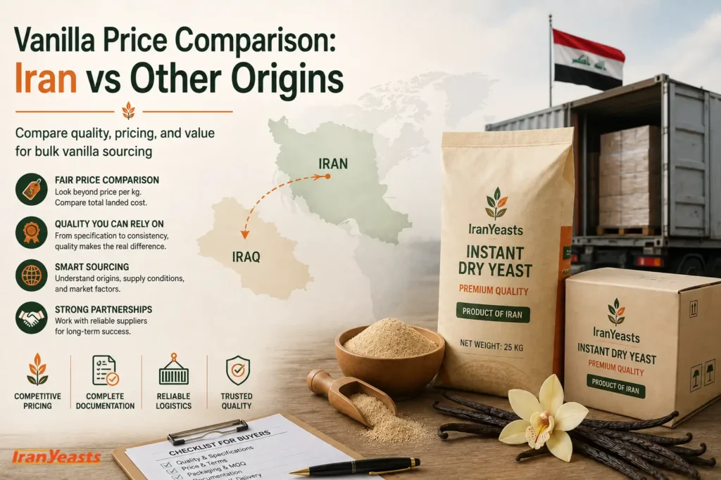 Vanilla Price Comparison Iran vs Other Origins