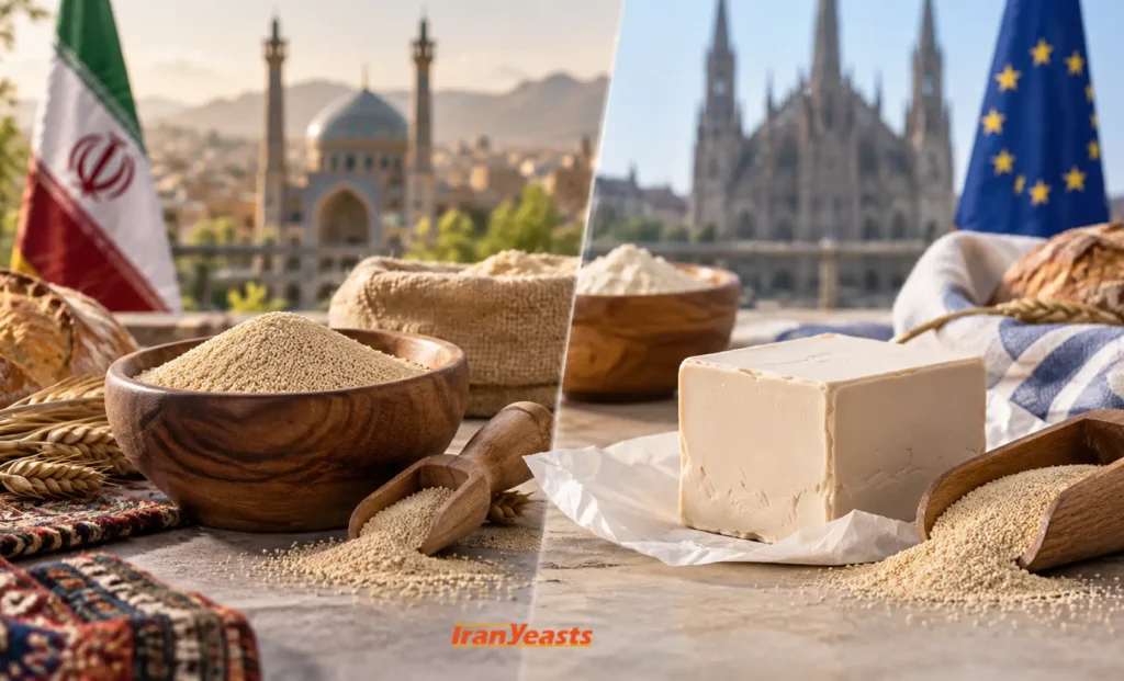 Iranian Yeast vs. European Yeast compare