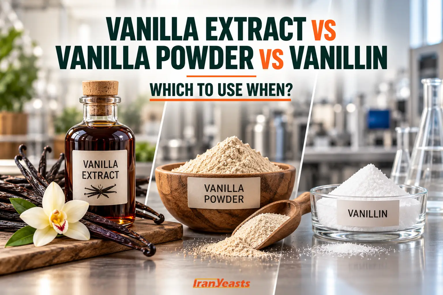 Vanilla Extract vs Vanilla Powder vs Vanillin