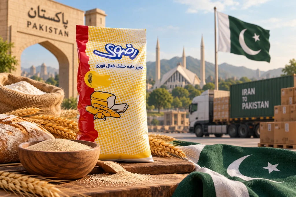 صادرات خمیرمایه به پاکستان
