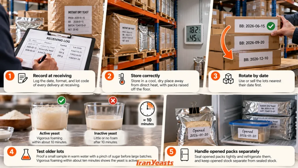 How to Manage Yeast Stock So Dates Work for You