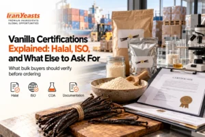 Vanilla certifications explained: halal, ISO 22000 and food safety documents